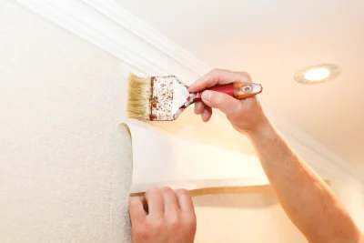 Pose de papier peint à Quincieu — revêtements muraux et toiles de verre